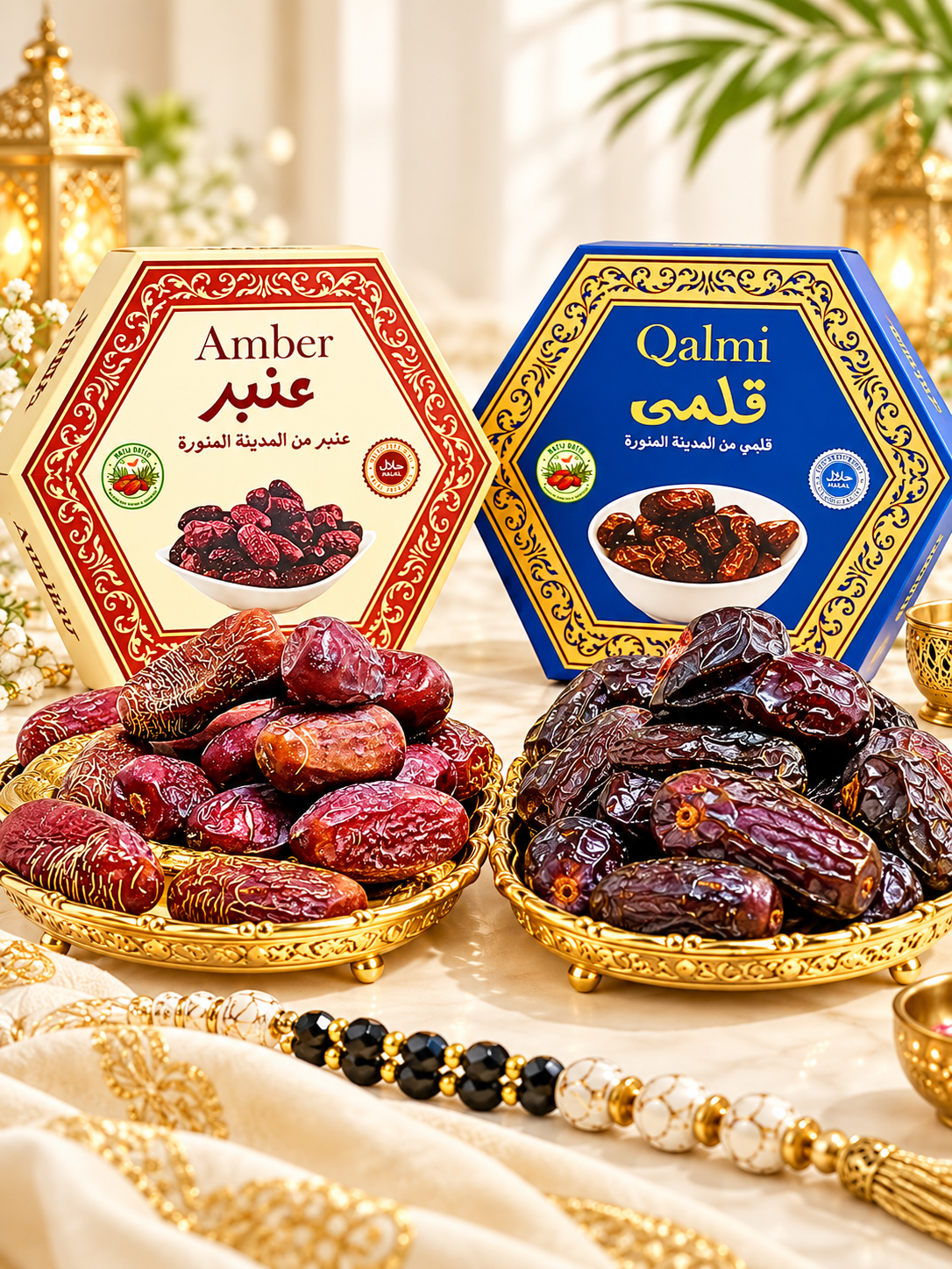 2 Khajoor Gift Box Combo – Amber & Qalmi