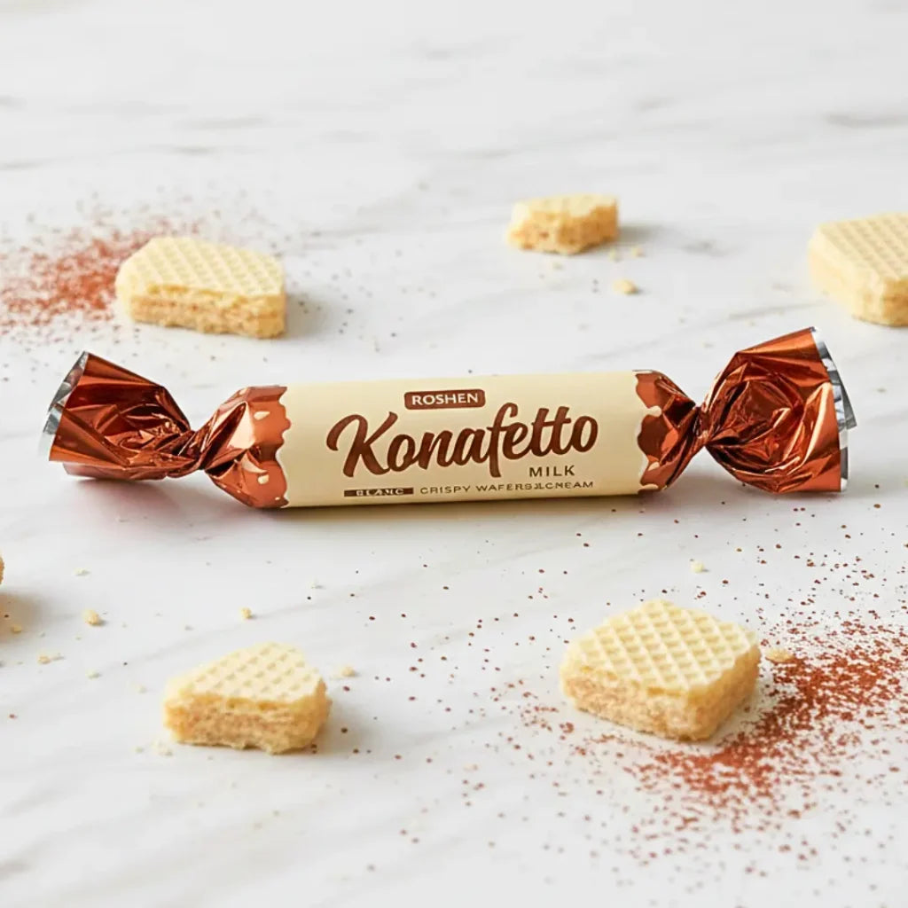 Roshen Konafetto Mix (Blanc & Nero) Hazelnut Wafer Chocolates