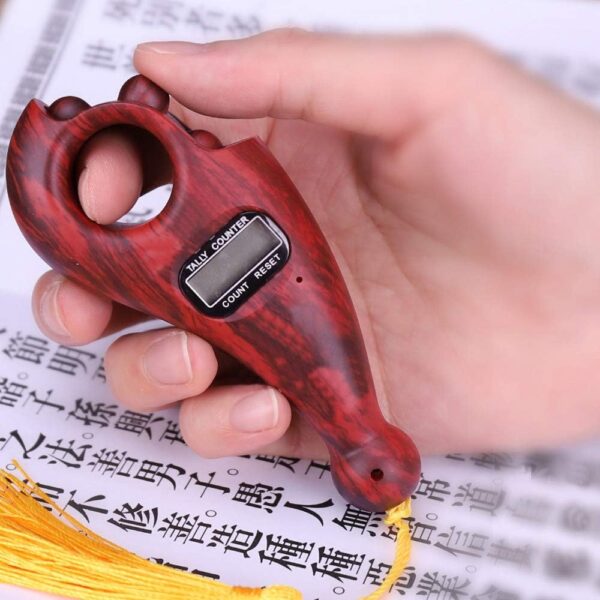 Rotating Digital Prayer Beads Counter – Portable Tasbeeh with LCD Display