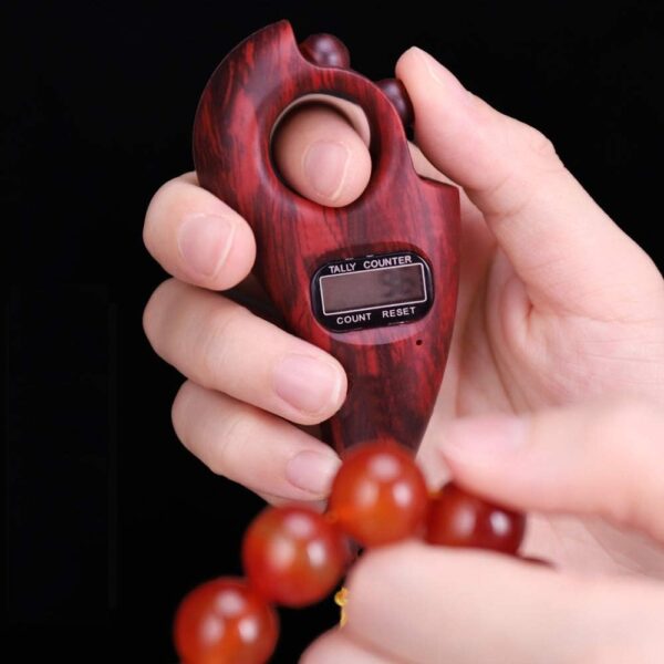 Rotating Digital Prayer Beads Counter – Portable Tasbeeh with LCD Display