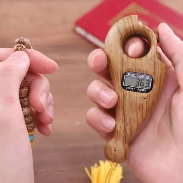 Rotating Digital Prayer Beads Counter – Portable Tasbeeh with LCD Display