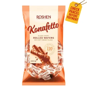 Roshen Konafetto Nero – Hazelnut Wafer Chocolate