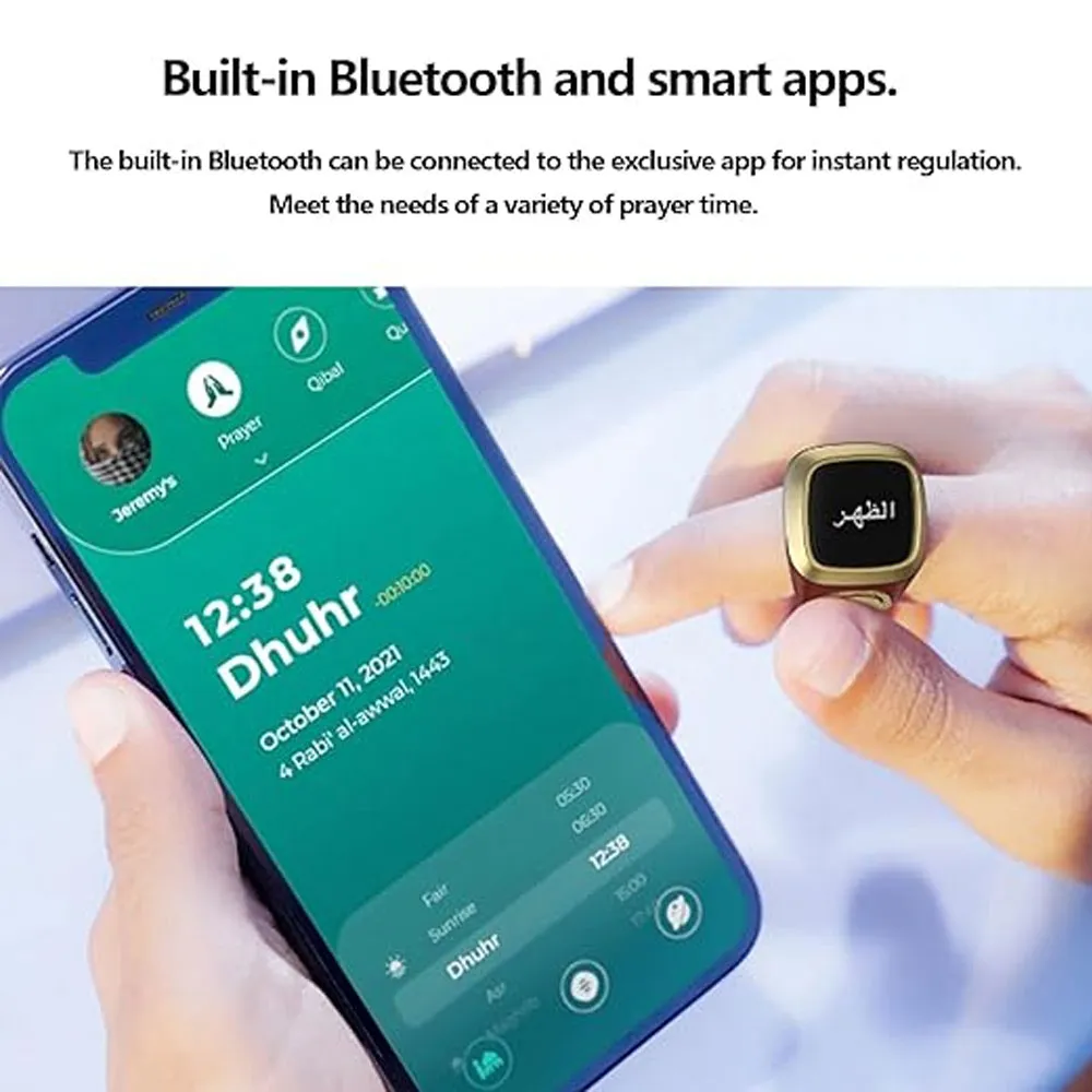 iQibla Zikr Ring Smart Tasbih Counter – 22mm