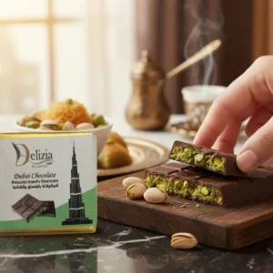 Delizia Dubai Pistachio Kunafa Chocolate
