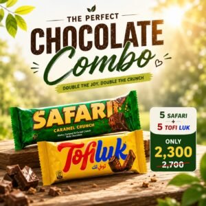 5 Safari + 5 Tofi Luk Chocolate Combo Pack